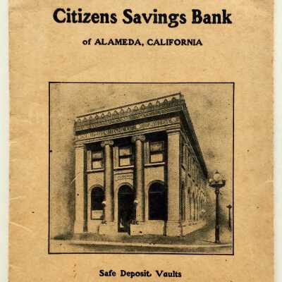 Pass book envelope of the Citizens Savings Bank
