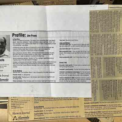 Clippings about and collected by the Red Cross, Alameda Chapter, prior 2014