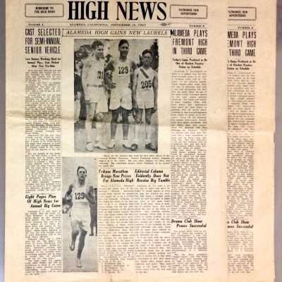 Alameda High School newspapers 'High News', September 16, 1927