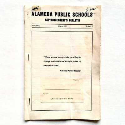 Alameda Public Schools Bulletin, March/April 1955