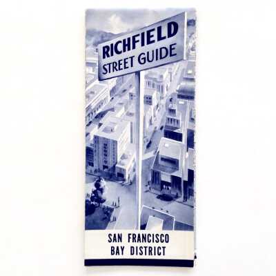 'Richfield Street Guide' street map of the Bay Aea, prior to 1954