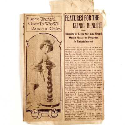 Clippings about Eugenia Clinchard, c. early 1900s