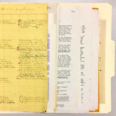 Materials related to the Meyers' sisters Welfare Council activities, c. 1950s