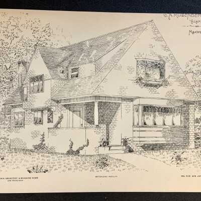 Britton & Rey Print of main facade 1444 Benton Street, 1898