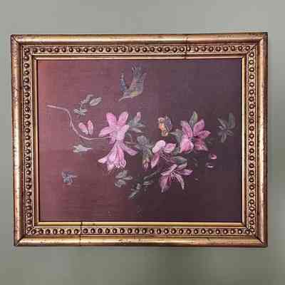 Oil painting of still life of flowers by Bertha Meyers (May), c. 1890