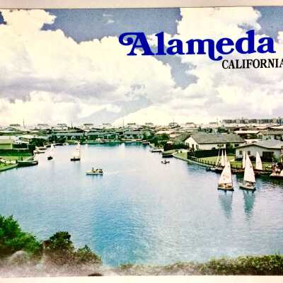 'Alameda, California', with photo of South Shore Lagoon, by Chamber of Commerce, 1967
