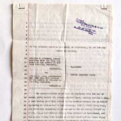 Document quieting title to 3219 Briggs Ave, 1937