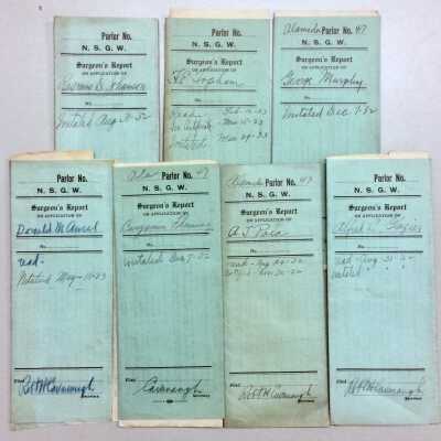 Applications in coverlets for NSGW, 1932 and 1933.