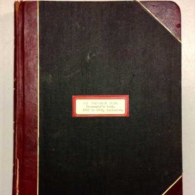 Treasurer's book of the Shakspere Club, 1915-1928