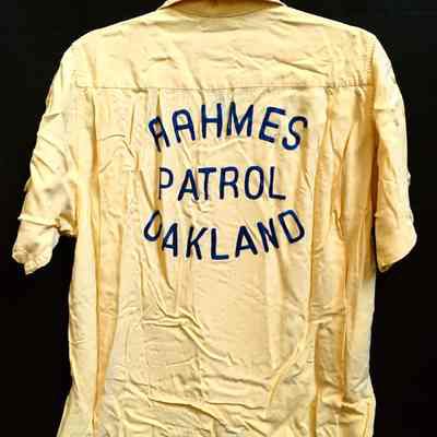 AAHMES order's Men's yellow bowling shirt of Otto Rittler, 1950-1970