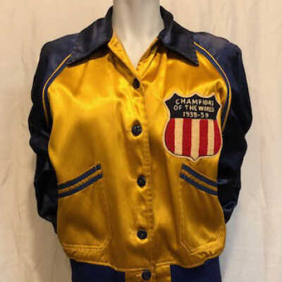 Uniform jacket of Alameda Women's Worlds Champion Softball Team, 1938-1939