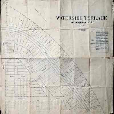 Subdivision map of the Waterside Terrace, 1912