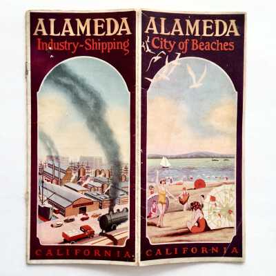 Brochure about Alameda, with illustrations, c. 1928-1929