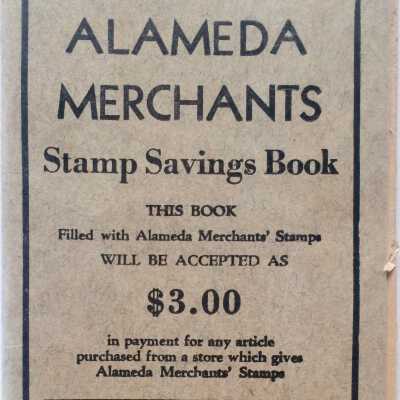 Alameda Merchants Stamp booklet, before 1962