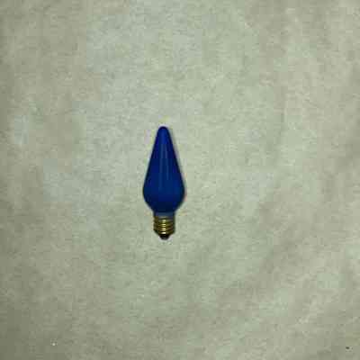 Vintage Blue Christmas Light Bulbs