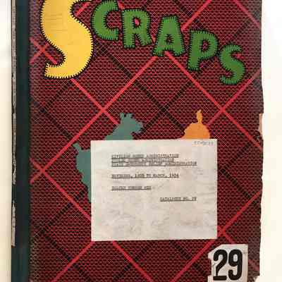 Scrapbook compiled by H. D. Maynard, 1933-1934, Volume No. 1