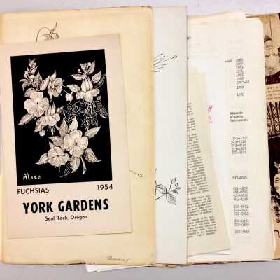 Folder 'Fuchsia Rosters' of the American Fuchsia Society, 1960-1970