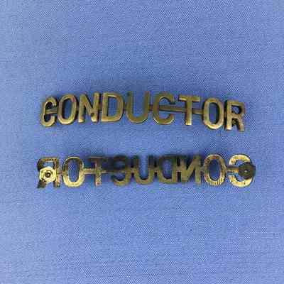 Shreve & Co. Conductor insignia of the South Pacific Coast railroad, early 1900s