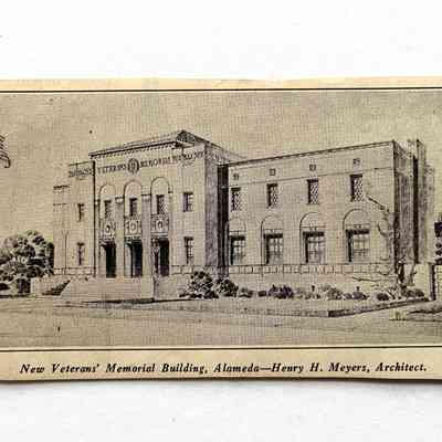 Clipping of the Veterans Memorial Building, 1929
