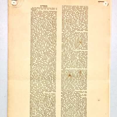 Summons to clearing the title of 325 Pacific Avenue, 1940
