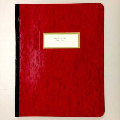 Annual Fire Department Report, 1985-1986
