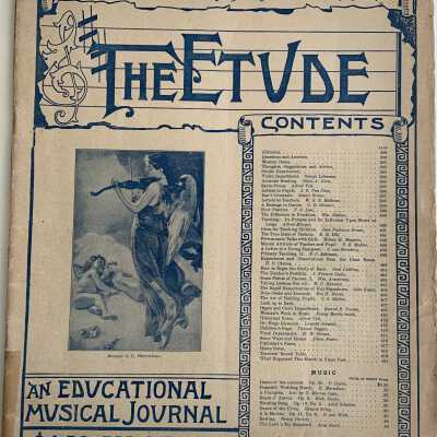 Musical Journal 'The Etude', vol xvii, number 11, with piece by C.H. McCurrie, 1900
