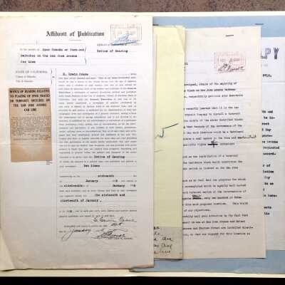 Correspondence about Key System Transit Railway on San Jose, 1924-1925