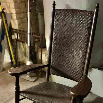 Porch Rocker of the Adolph Schander family, early 1900s