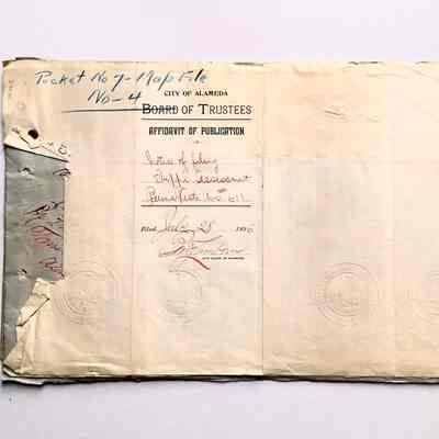 Report about opening Buena Vista near Sherman and Benton, 1896