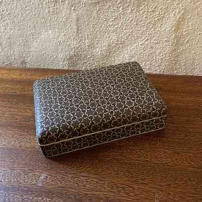 Cigarette box with paper cover and contents, c. 1950s
