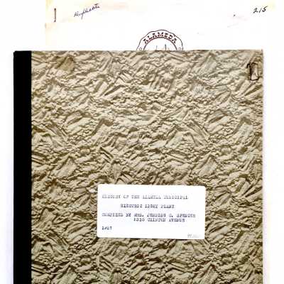 'A Brief History of the Alameda Light Plant', 1957
