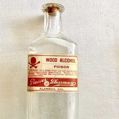 Prosser Pharmacy medicinal bottle from 2035 Alameda Ave, c. 1920