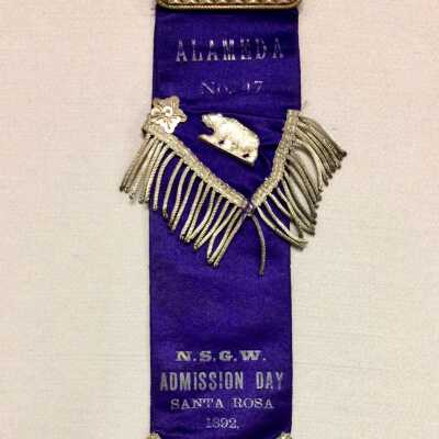 Membership badge Native Sons of the Golden West, Lodge 47, 1892