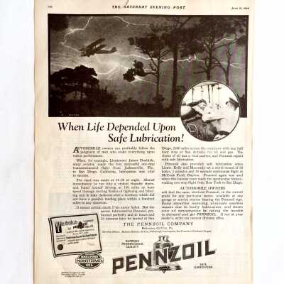Advertisement mentioning flight by Jimmy Doolittle, 1924