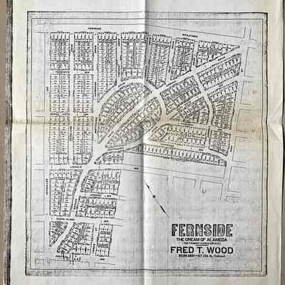 Photocopy of Fernside Map, late 1920s.