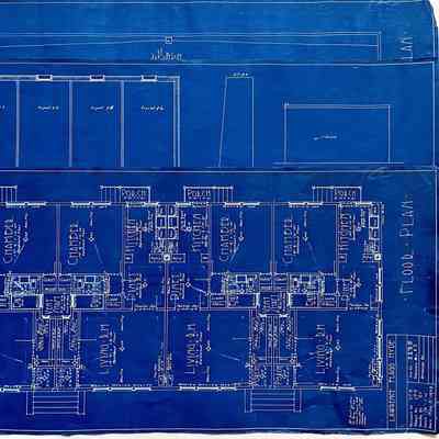 Blueprints for a bungalow court, by Lawrence Flagg Hyde, 1928