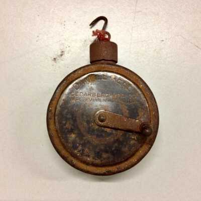 Iron Chalk Line Measuring Tool of contractor Ken Kopf, c. 1920s