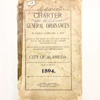 Charter and General Ordinances of the City, 1894, of Louis Schroeder