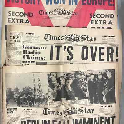 End of WWII Times-Star, 1945