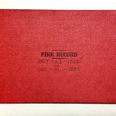 Fire Department Ledger, Walter Steinmetz Fire Chief, 1932-1935