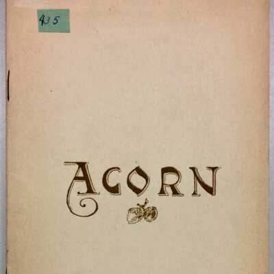 Copies of November 1904 edition of Alameda High School 'The Acorn'