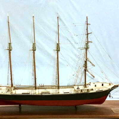 Model of four-masted barkentine 'James Tuft', 1968