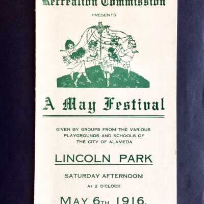 Program for 'A May Festival' at Lincoln Park, 1916