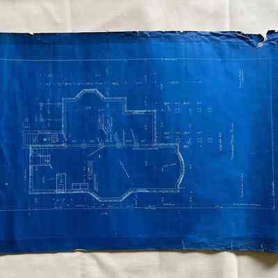 Blueprint of Basement floor plan, 2021 Alameda Ave, 1897