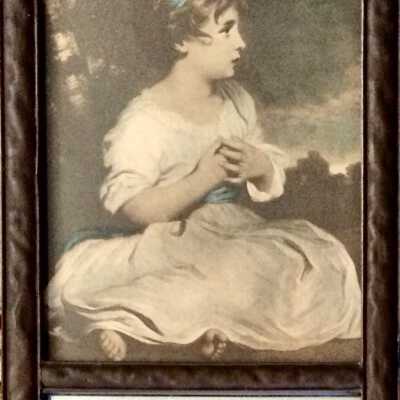 Mirror with print by Lawrence from 2116-2118 San Antonio Ave, c. 1915-1920