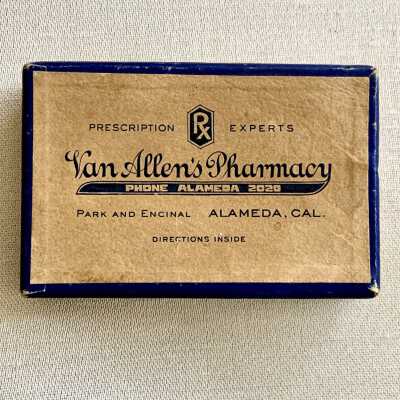 Van Allen's Pharmacy Pill Box, 1941