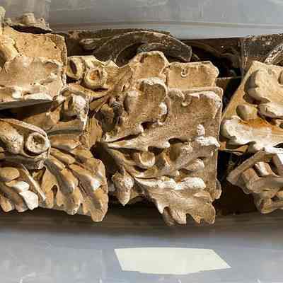 Plaster pieces of Marcuse and Remmel homes, c. 1890s