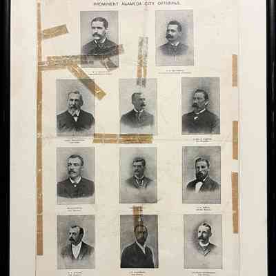 Photos of prominent City Officials, 1892