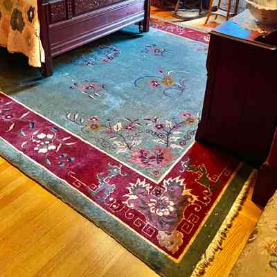 Chinese wool carpet from 1611 St. Charles Street, c. 1920s