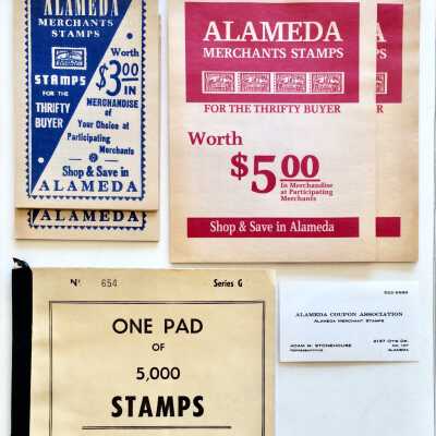 Stamp books and papers of the Alameda Coupon Association, prior 1992